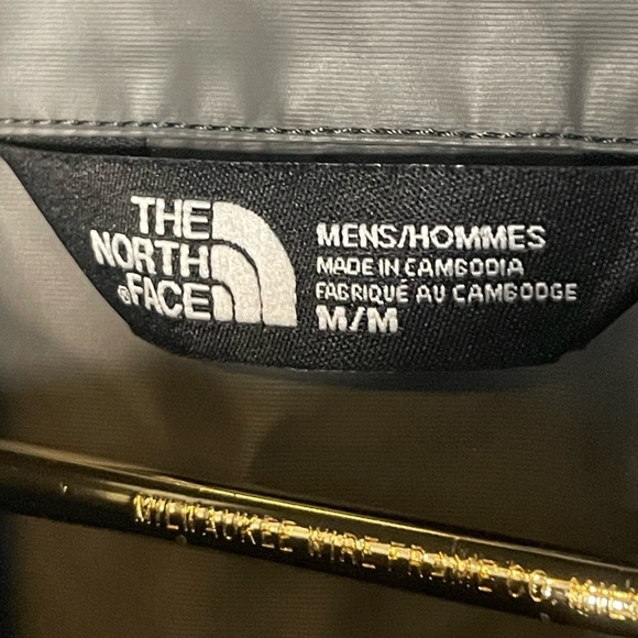 The North Face coat raincoat Men's sz medium Charcoal - Picture 4 of 5